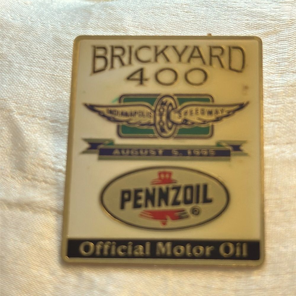 Vtg collectible‎ Brickyard 400 Indianapolis Speedway August 5, 1995 enamel pin